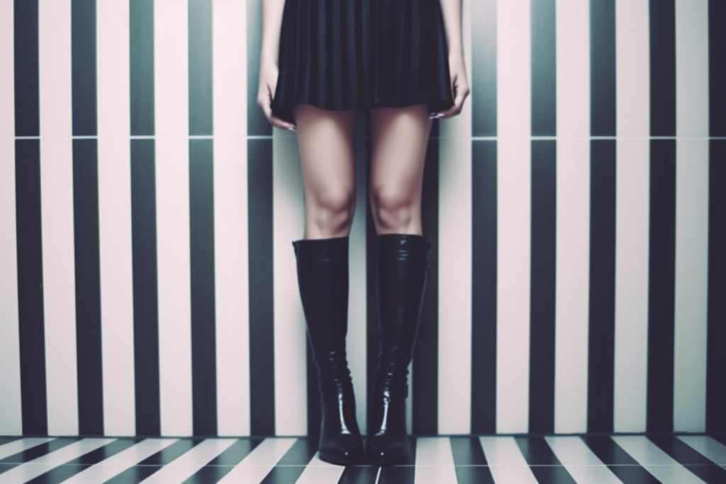 woman with Pointed Toe Heels
