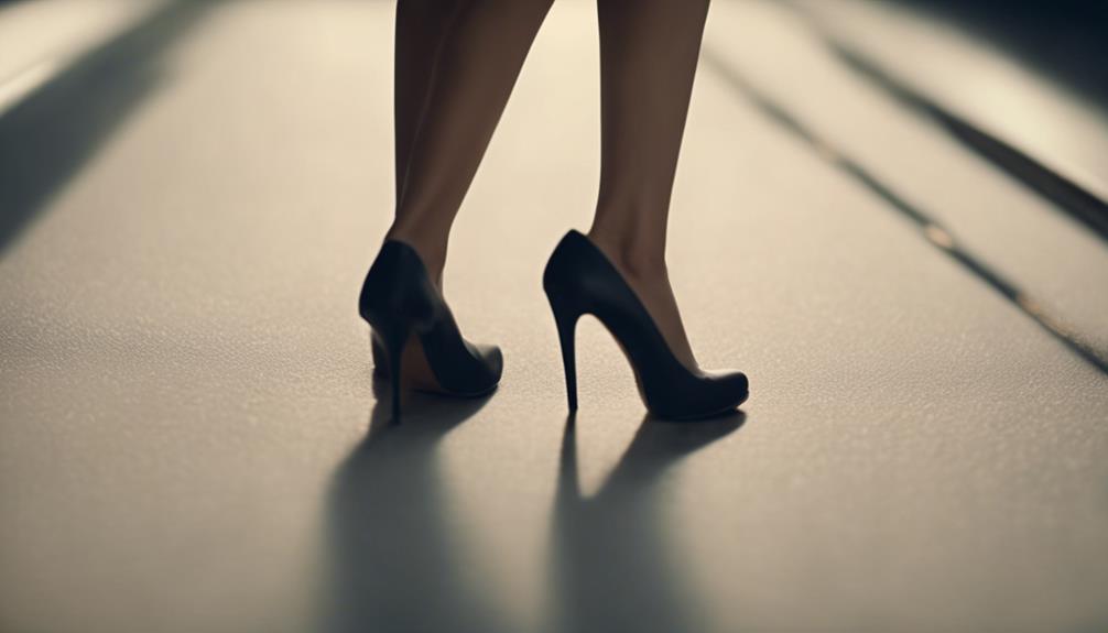 walking in comfortable heels