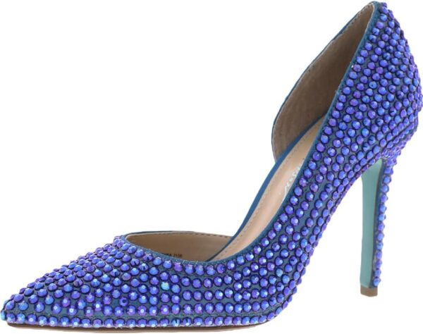 Blue by Betsey Johnson Womens Hazil Embellished D'Orsay Heels