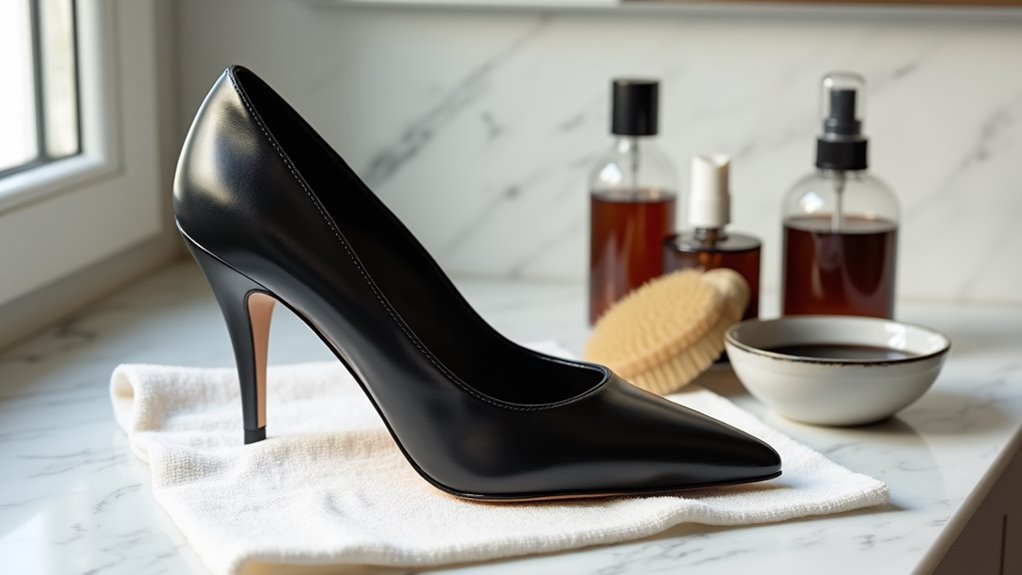 clean and maintain heels