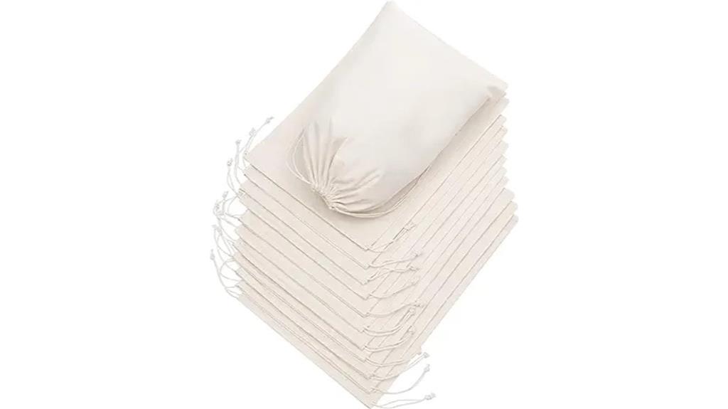 cotton muslin storage bags