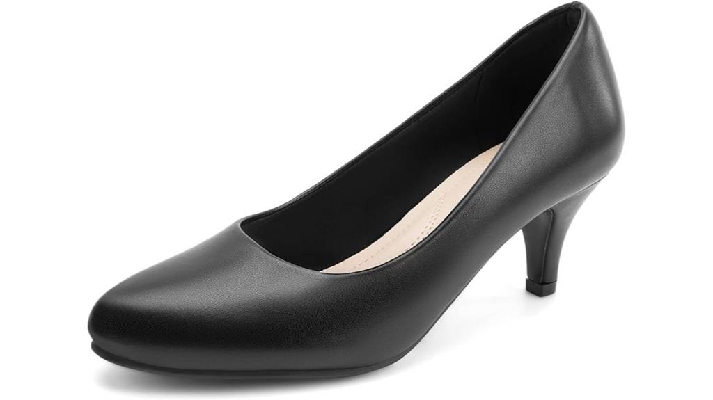 elegant low heel pumps