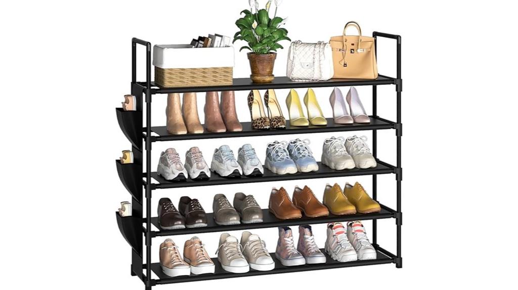 five tier shoe organizer