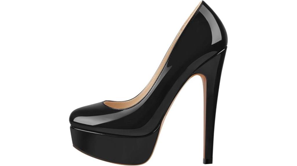 high heel platform pumps