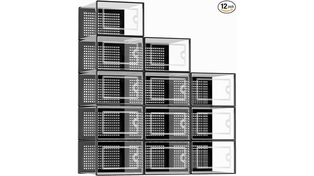 large clear shoe storage