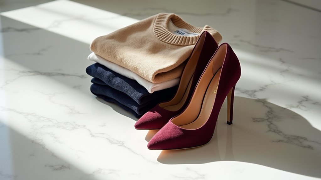 stylish heel color coordination