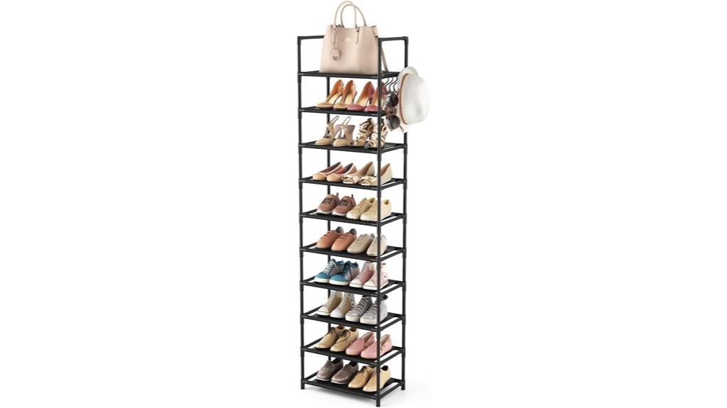 tall shoe rack storage