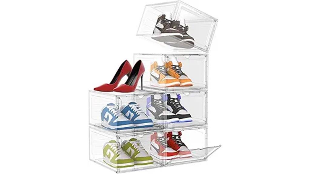 xl stackable shoe boxes