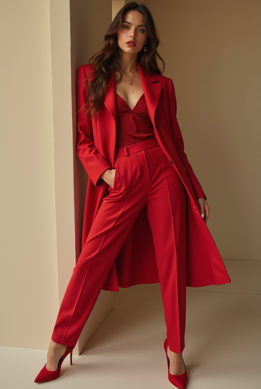 Shop-the-Look-Pointed-Toe-Stiletto-Heel-with-Tailored-Red-Power-Suit-and-Silk-Camisole