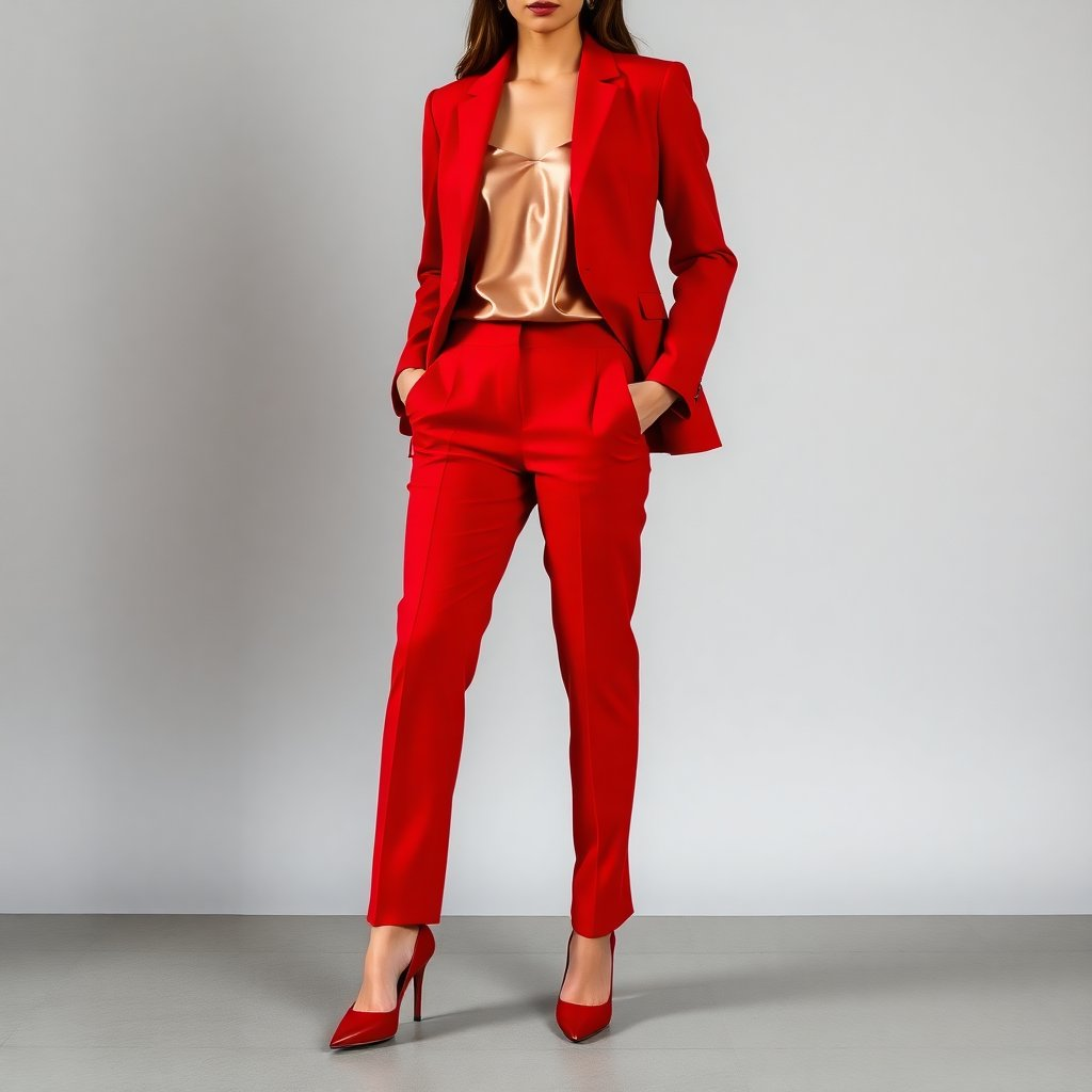 Shop-the-Look-Pointed-Toe-Stiletto-Heel-with-Tailored-Red-Power-Suit-and-Silk-Camisole