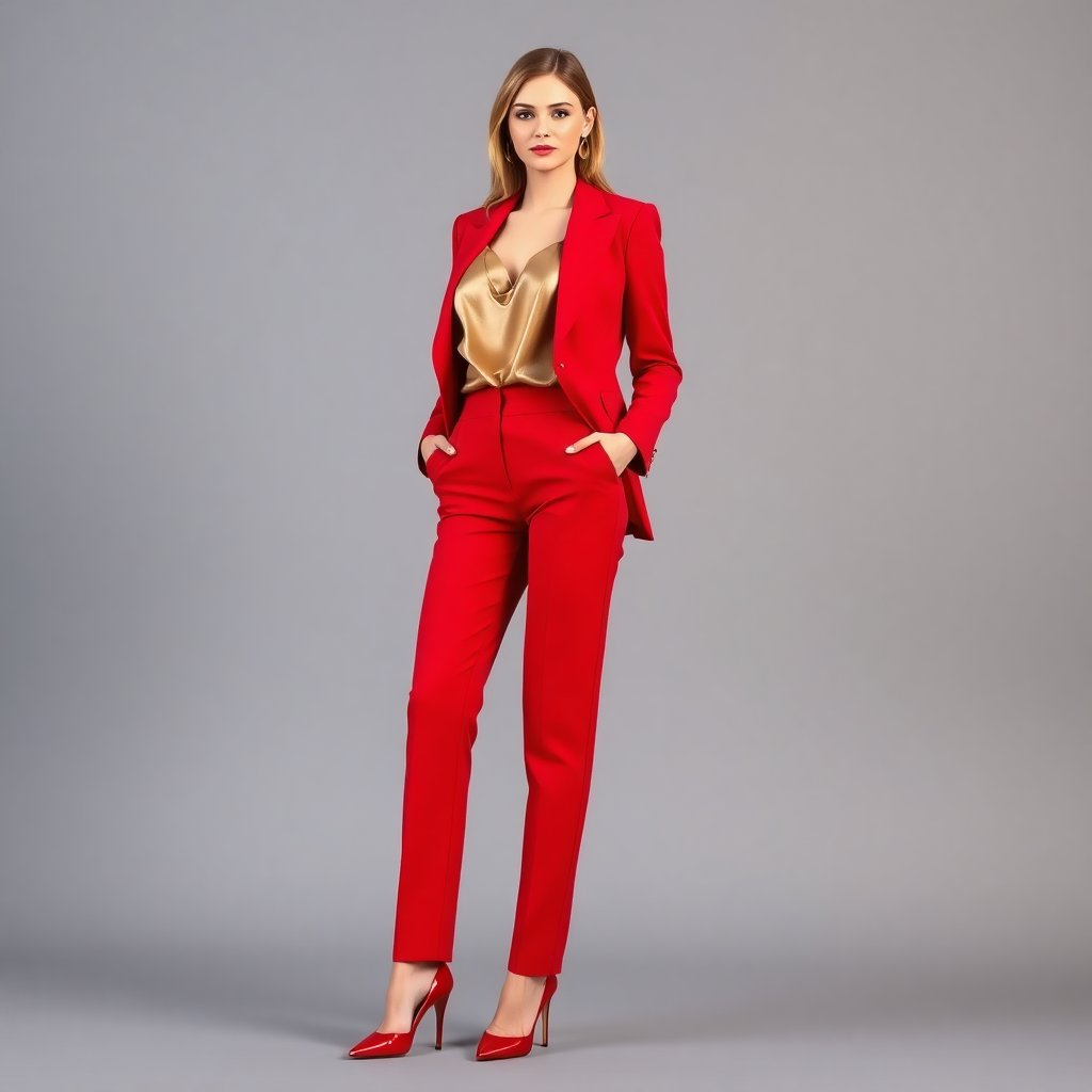 Shop-the-Look-Pointed-Toe-Stiletto-Heel-with-Tailored-Red-Power-Suit-and-Silk-Camisole