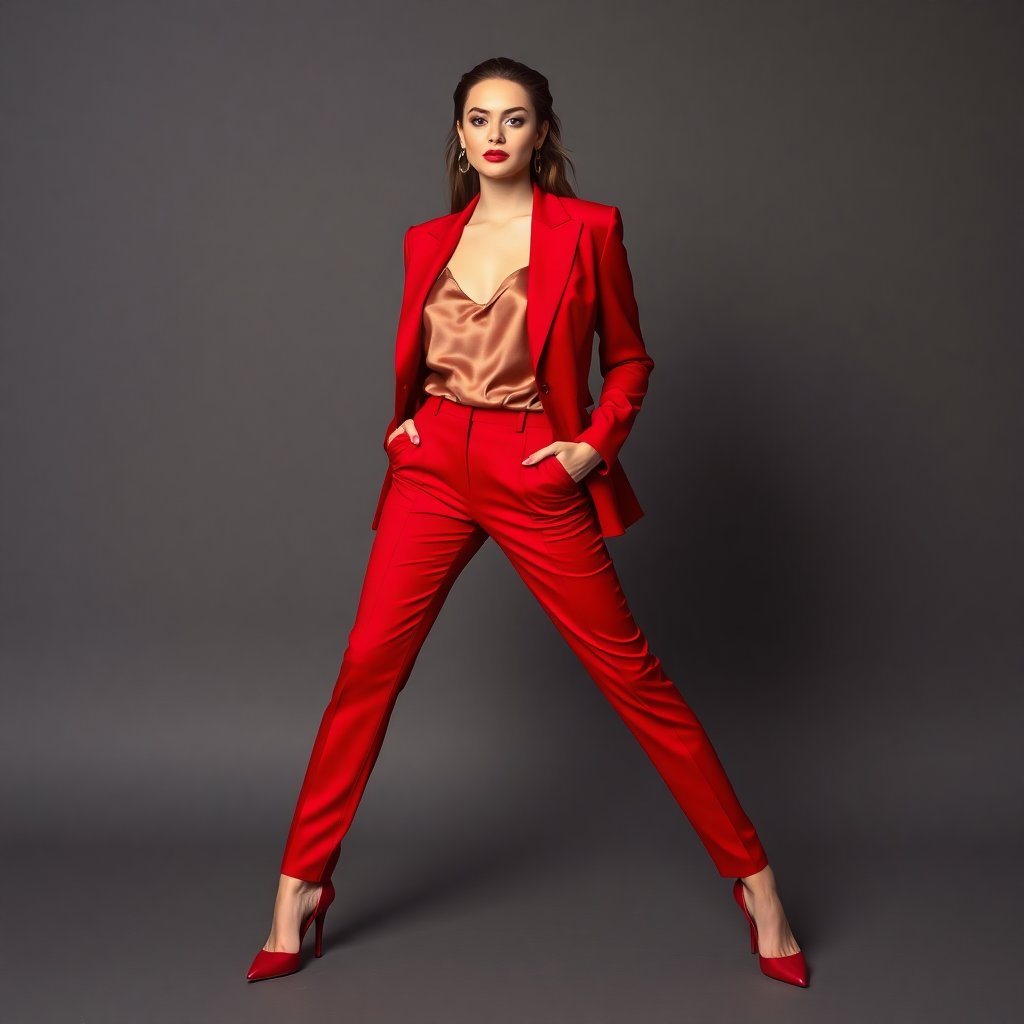 Shop-the-Look-Pointed-Toe-Stiletto-Heel-with-Tailored-Red-Power-Suit-and-Silk-Camisole